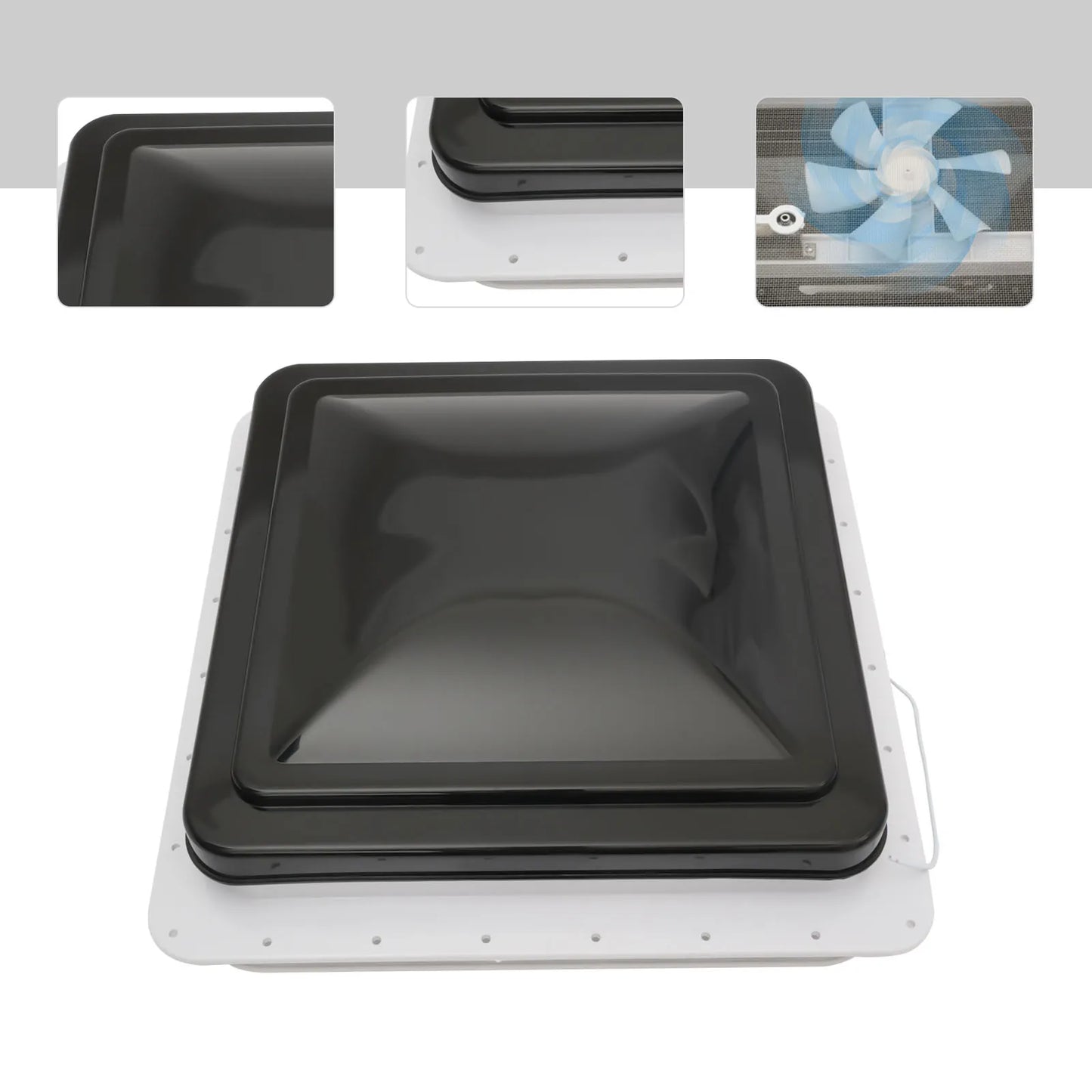 Claraboya de Techo 42×42 cm con Mosquitera Integrada