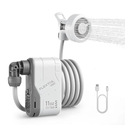 Ducha Portátil USB - Bomba Recargable + 2 Modos de Flujo + IPX7 (Camping/RV)