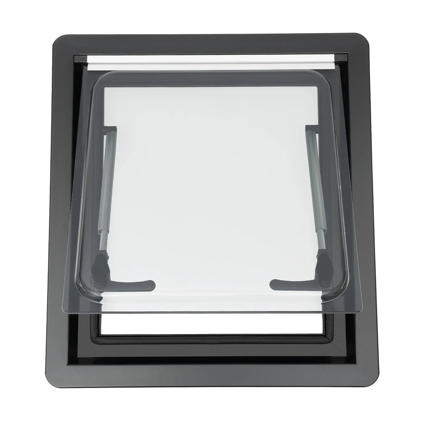 Fenêtre d'aération à ouverture par pression pour camping-car et caravane 450×500 mm