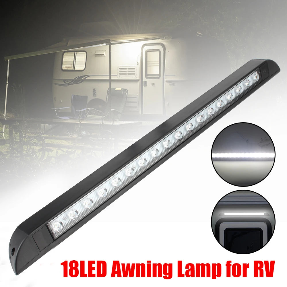 LED Awning Light for Camper and RV 18 LEDs – Waterproof IP67 12–28V 