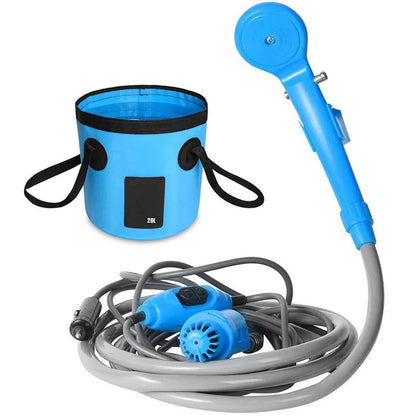 Camping Shower with 20L Tank and 12V Pump