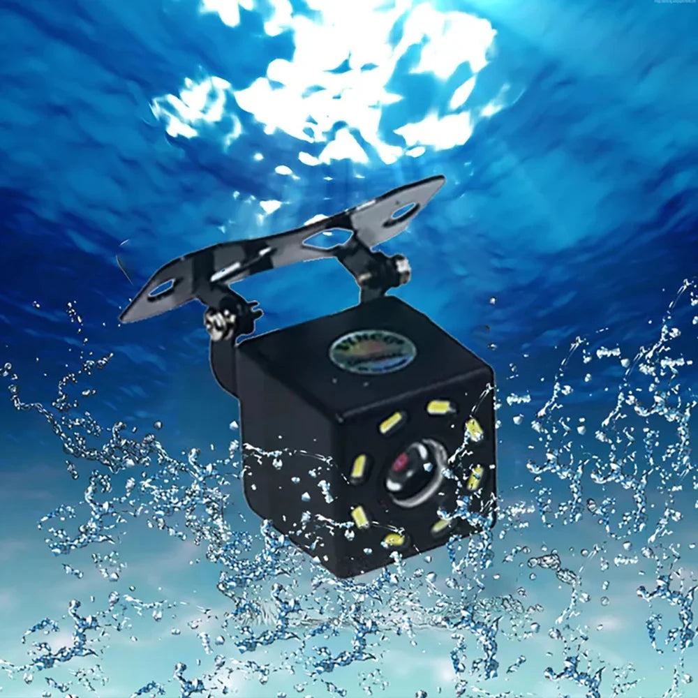 Cámara de Marcha Atrás con Cable y Visión Nocturna LED 170° – Kit con Monitor 4,3” para Coche, Camper y Furgoneta