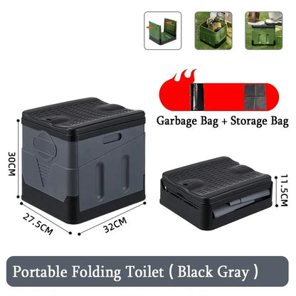 WC Portátil Plegable Multifunción | Baño de Camping Compacto y Resistente | Hasta 300 kg