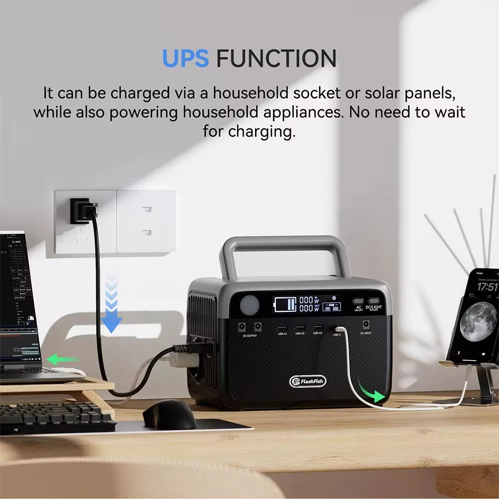 Estación de Energía Portátil 230.4Wh LiFePO4