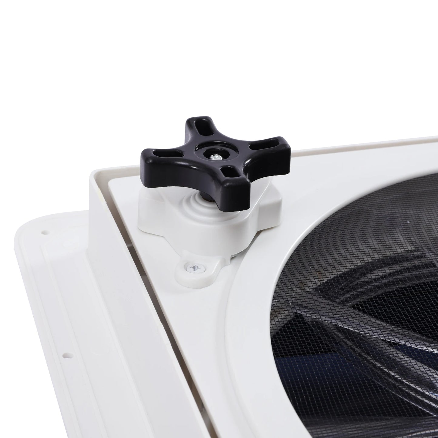 Ventilateur de plafond RV Premium - Télécommande + Capteur de pluie + Voix (36cm)