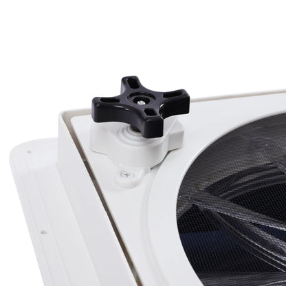 Ventilateur de plafond RV Premium - Télécommande + Capteur de pluie + Voix (36cm)