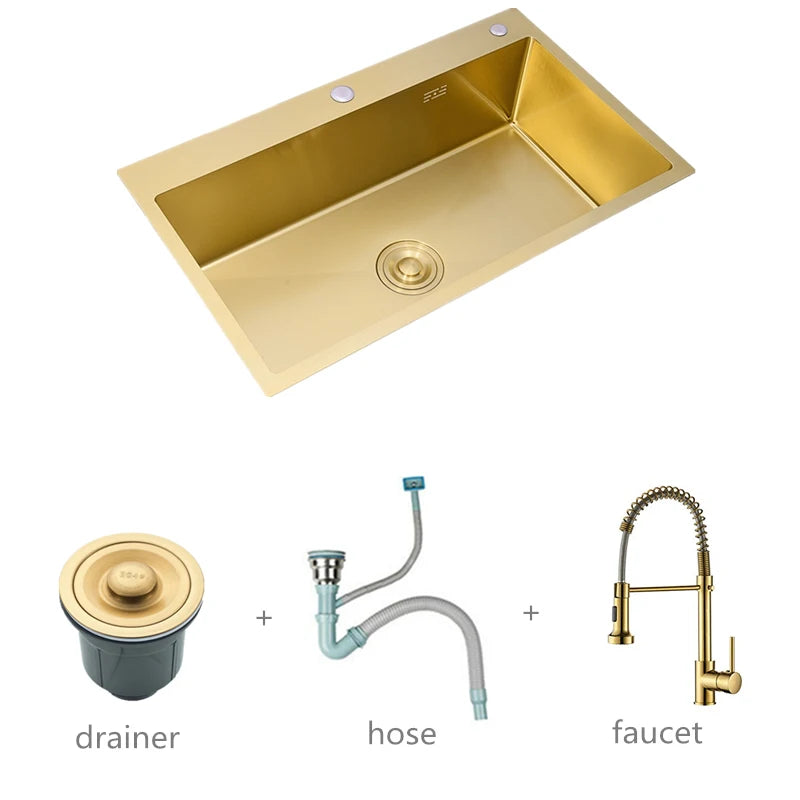 Gold Kitchen Sink, various models and sizes 