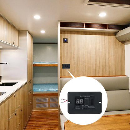 Detector Digital de Gas Propano 12V para RV y Cocina | Alarma de Fugas con Pantalla y Botón Test/Reset