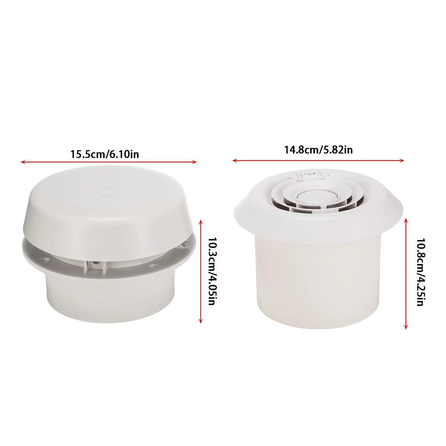 ventilador de Techo Eléctrico 12V para Caravana, Autocaravana y Barco – Comet Mushroom, 60m³/h