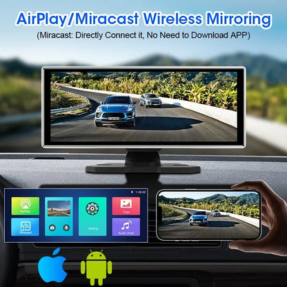 Dashcam 4K con Pantalla 11.26" + CarPlay/Android Auto - Srnubi