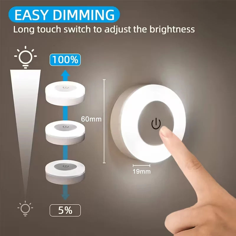 Rechargeable and Magnetic Touch LED Night Light