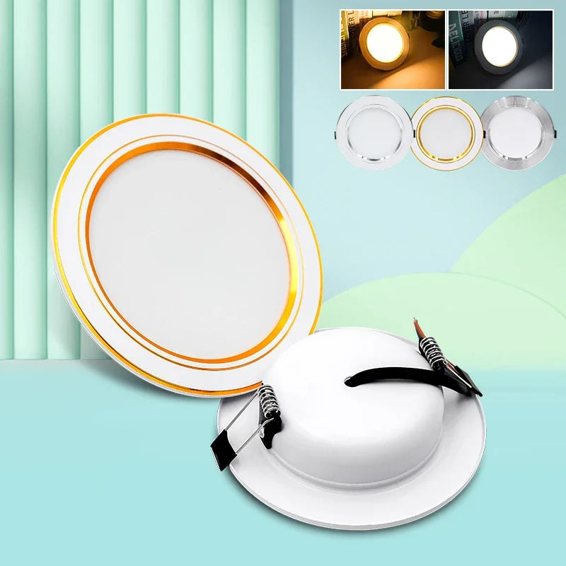 Downlight LED Empotrable Ultrafino 5W–18W | Luz Cálida o Fría