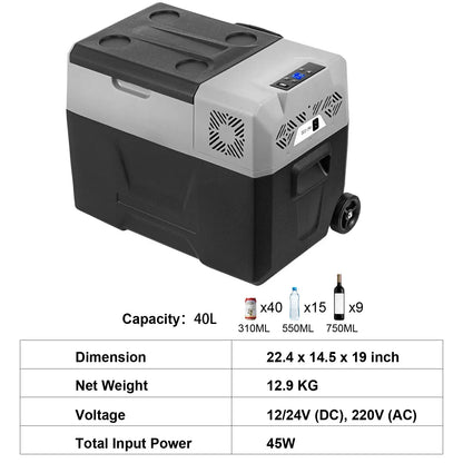Refrigerador Portátil para Coche – 15/20/30/40/50L