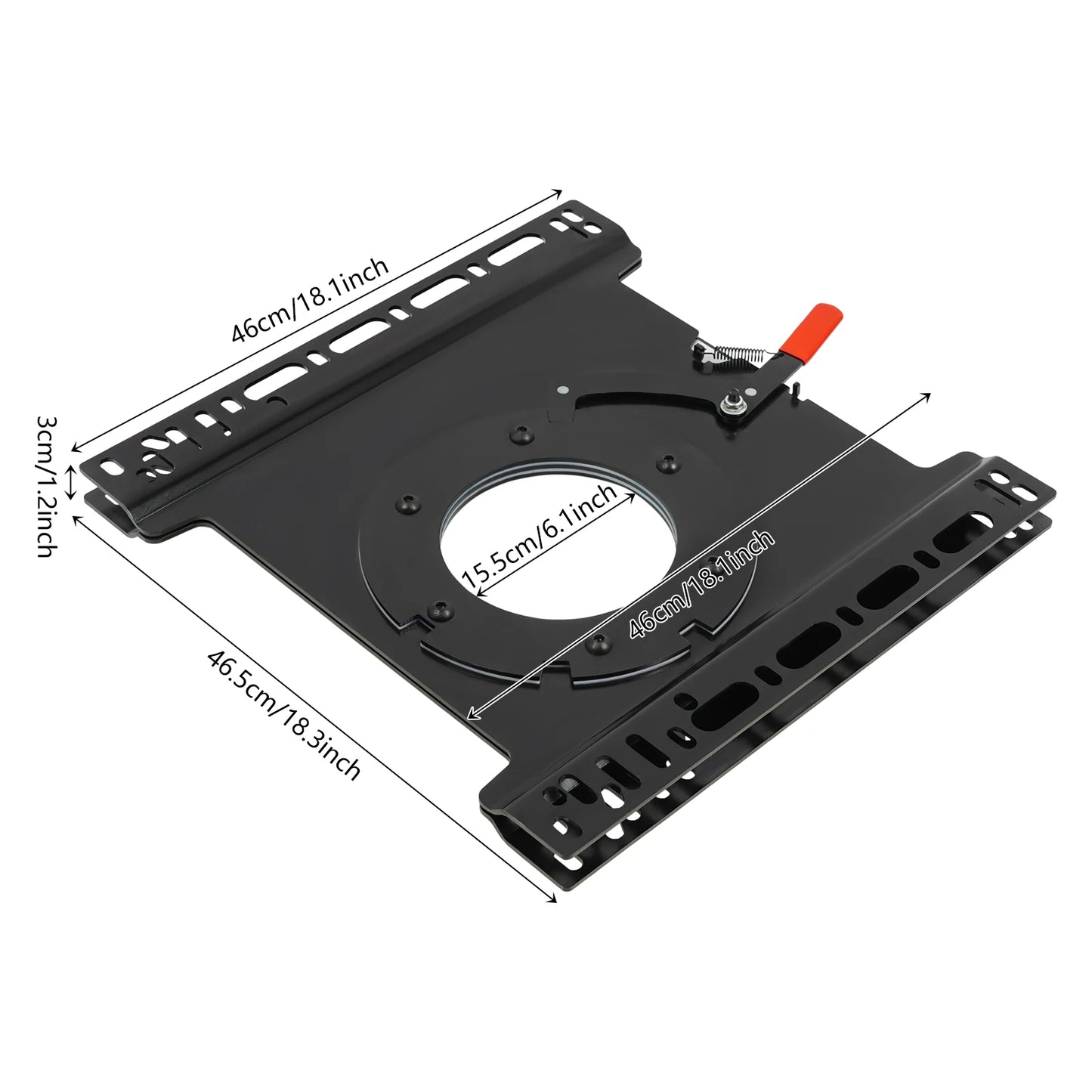 Base Giratoria 360° para Camper – Acero Resistente