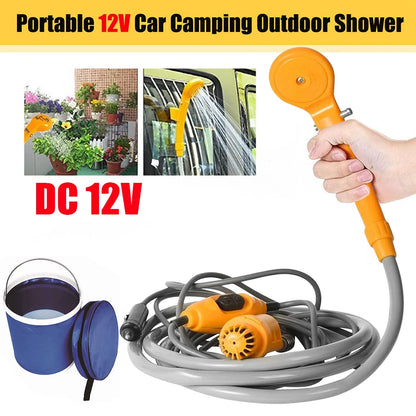 Camping Shower with 20L Tank and 12V Pump
