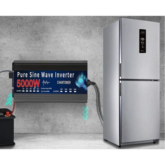 Inversor de Corriente Onda Pura 12V / 24V a 220V | 500W–2000W Continuos | Pantalla Inteligente para RV y Camper