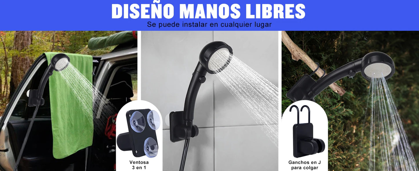 Portable Camping Shower with Temperature Display