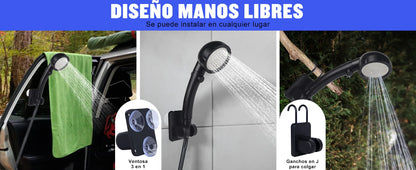 Portable Camping Shower with Temperature Display