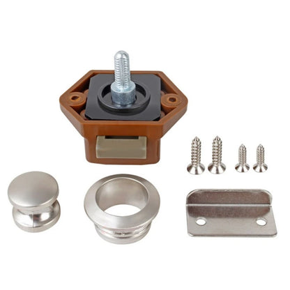 Push Lock Ø20 mm for Camper and Motorhome Furniture – Button for Drawers and Doors 