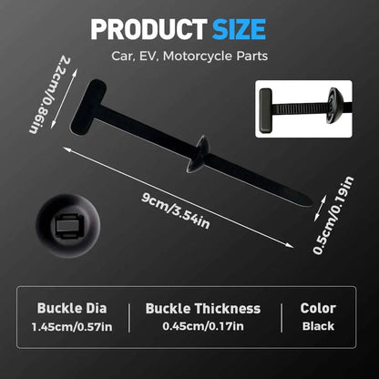 Hebillas de Sujeción para Bridas de Nylon (300 uds) – Autocierre Reforzado Multiuso