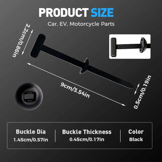 Hebillas de Sujeción para Bridas de Nylon (300 uds) – Autocierre Reforzado Multiuso