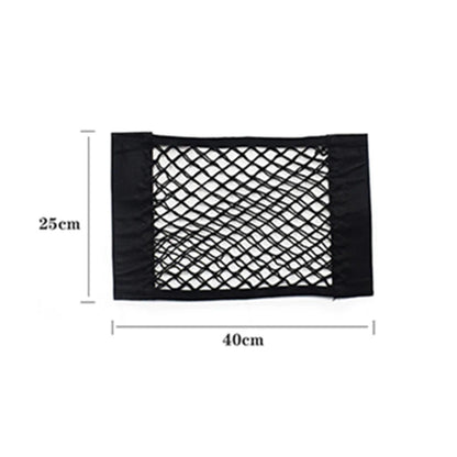 Car Seat Back and Trunk Net Organizer – Universal Elastic Pocket