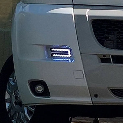 Luces Diurnas LED para Peugeot Boxer / Citroën Relay / Fiat Ducato 2006-2014 – 2400LM, 12V, 6W, Blanco 6000K, COB Chip, Fácil Instalación