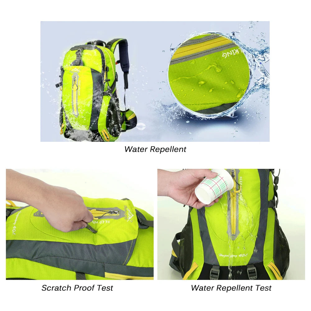Mochila 40L Ultraligera - Nylon Impermeable · Multiusos · Sin Estructura