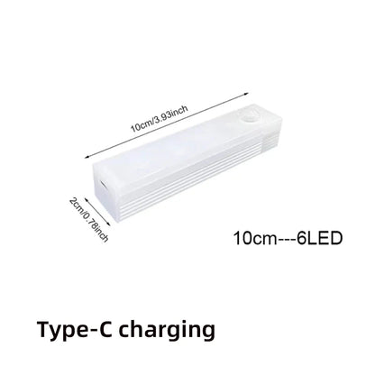 Luz LED con Sensor de Movimiento - Recargable USB-C · Magnética · 3 Colores · Sin Cables