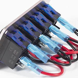 Panel de Interruptores de Aluminio 12V / 24V para Camper, RV y 4x4
