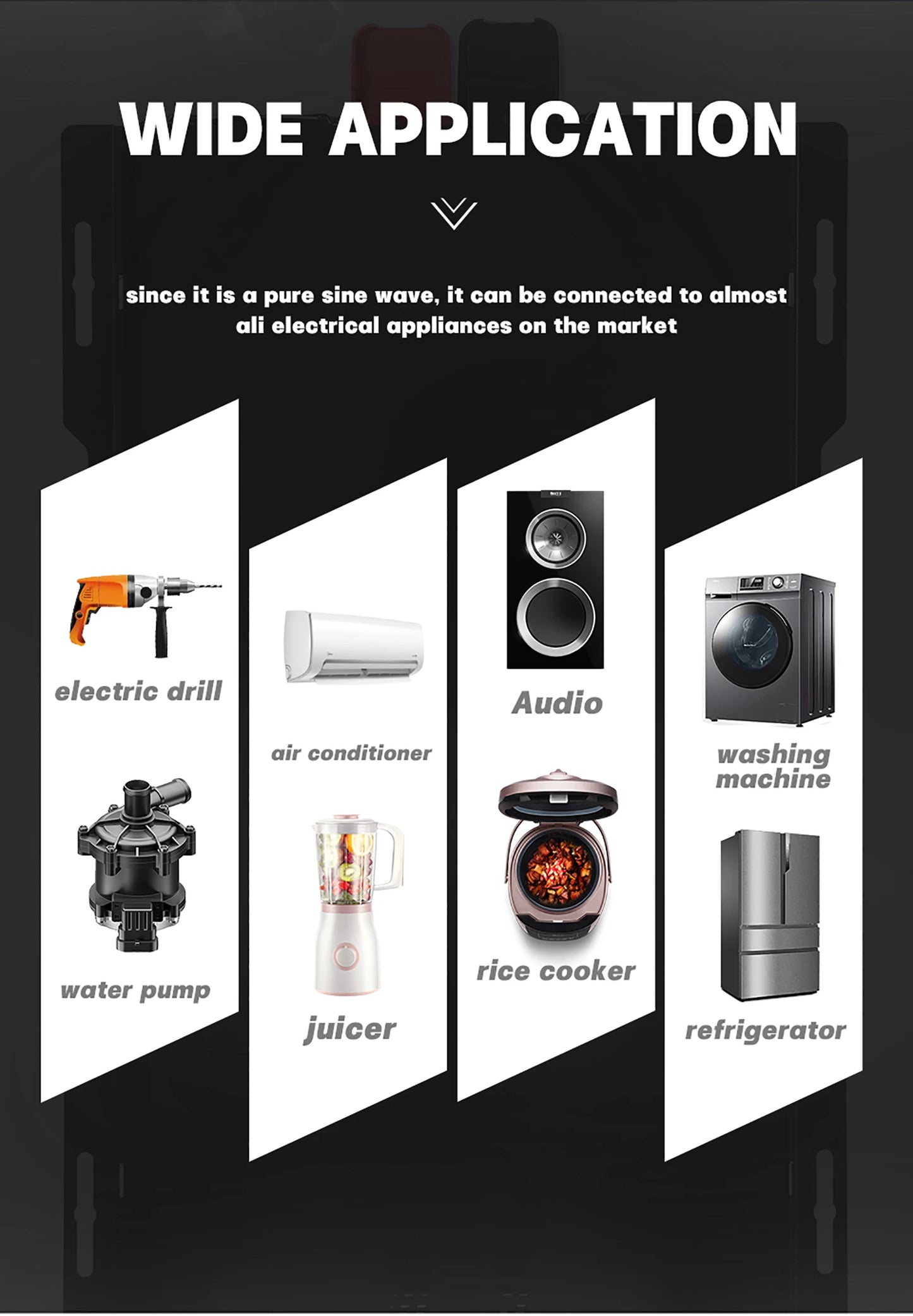 Inversor de Corriente Onda Pura 12V–96V a 230V Alta Potencia | Inversor DC/AC para RV, Camper y Vehículos