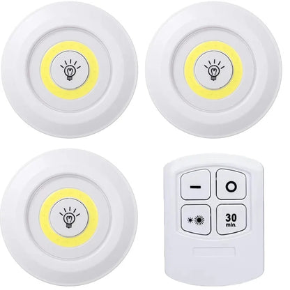 Lumière LED COB sans fil avec télécommande - Intensité variable · Minuteur · Sans câble