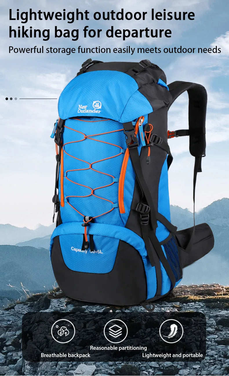Expandable Waterproof Backpack - Durable Nylon · Ergonomic Straps · Unisex · Multipurpose