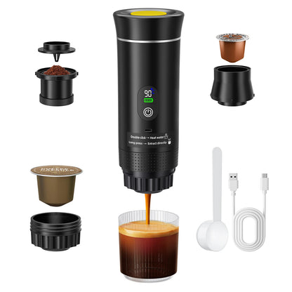 Cafetera Espresso Portátil 7500mAh - 3-en-1 + Café Frío/Caliente