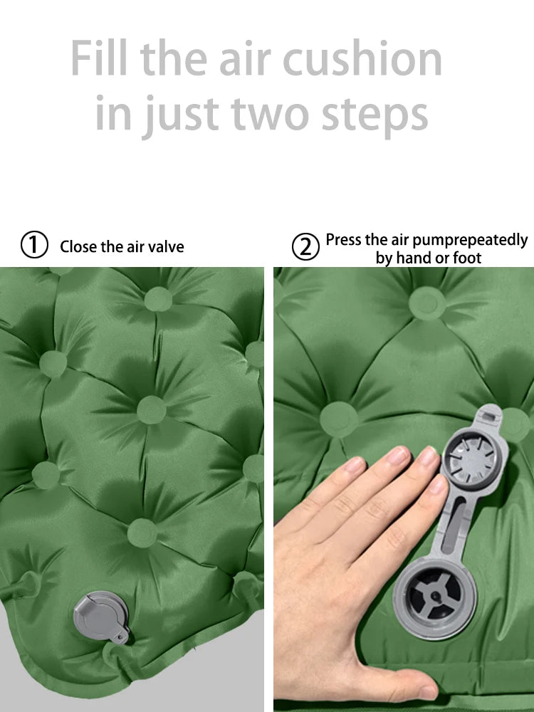 Colchón Inflable Autoinflable para Camping con Bomba Integrada | Ultraligero y Compacto