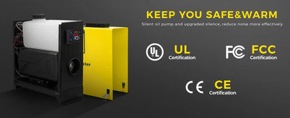 Calefactor Diesel Portátil 8kW Sunster – Rápido, Silencioso y Eficiente