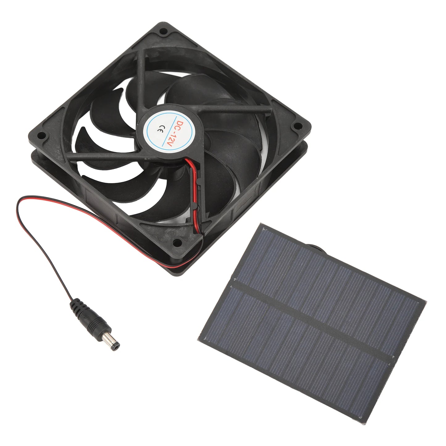 Kit Ventilador Solar 12V 3W - Silicio Monocristalino para RV y Exteriores