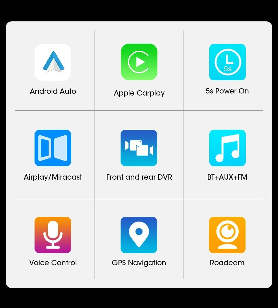 Dashcam 4K con Pantalla 11.26" + CarPlay/Android Auto - Srnubi