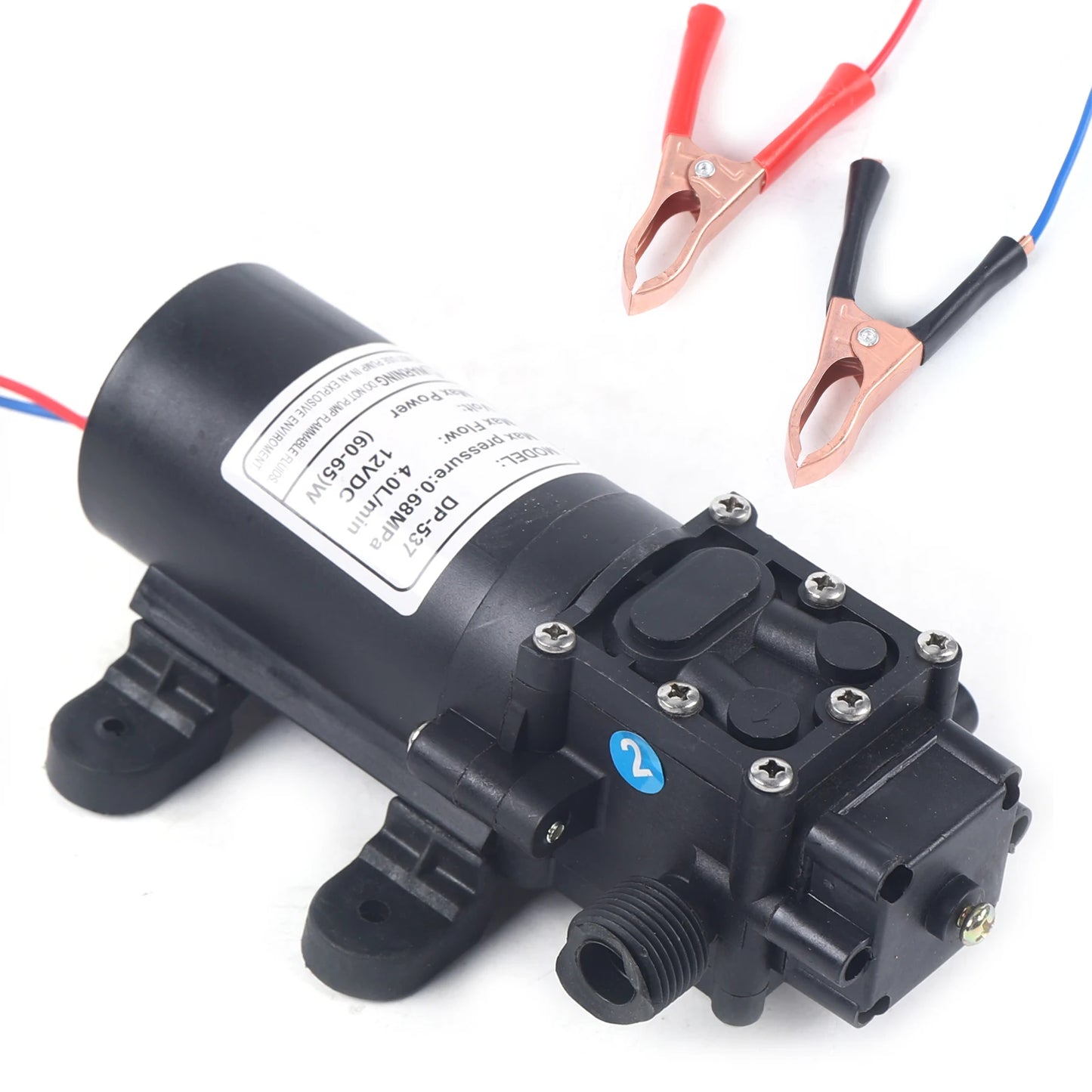 12V Diaphragm Water Pump with Pressure Switch – 5 L/min for Camper and Motorhome