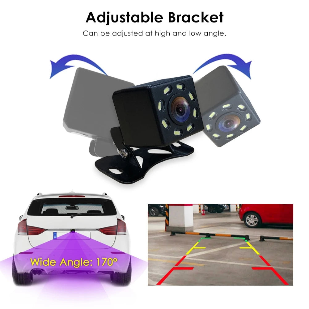 Cámara de Marcha Atrás Cableada QIYOU 170° IP68 para Coche, Camper, Remolque y Camión