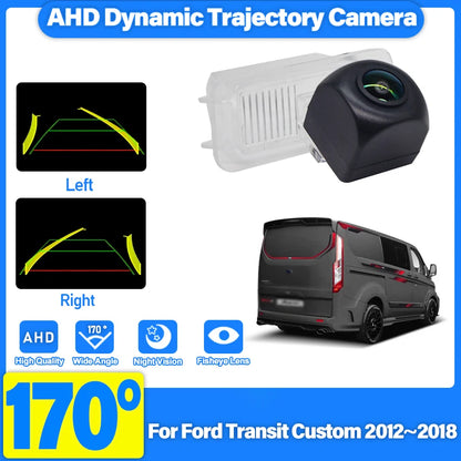 Ford Transit Custom 2012-2018 - Cámara Marcha Atrás AHD 1080P Dinámica