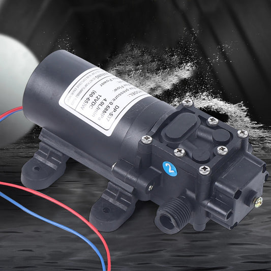 Bomba de Agua 12V de Diafragma con Presostato – 5 L/min para Camper y Autocaravana