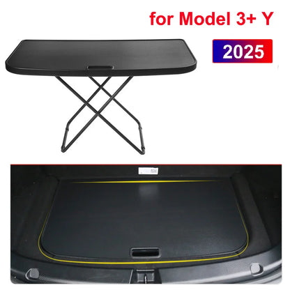 Mesa Plegable de Camping para Tesla Model 3 y Model Y | Mesa Oculta de Maletero
