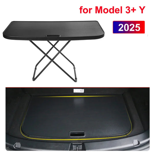 Mesa Plegable de Camping para Tesla Model 3 y Model Y | Mesa Oculta de Maletero