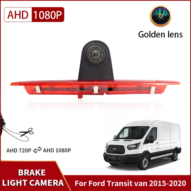 Ford Transit 2015-2020 - Cámara Marcha Atrás AHD 1080P con Luz de Freno