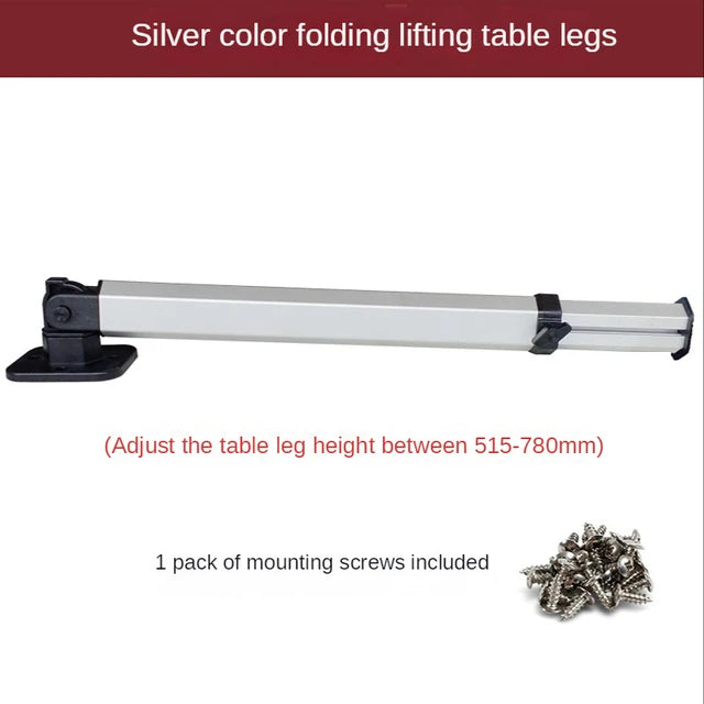 Mesa Plegable para RV con Pata Ajustable | Mesa Exterior y Interior de Aluminio Reforzado, Desmontable y Regulable