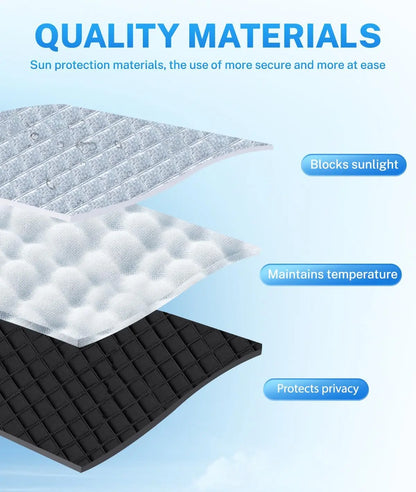 Motorhome Door Window Sunshade 