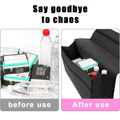 Boîte de rangement en feutre pour voiture et maison