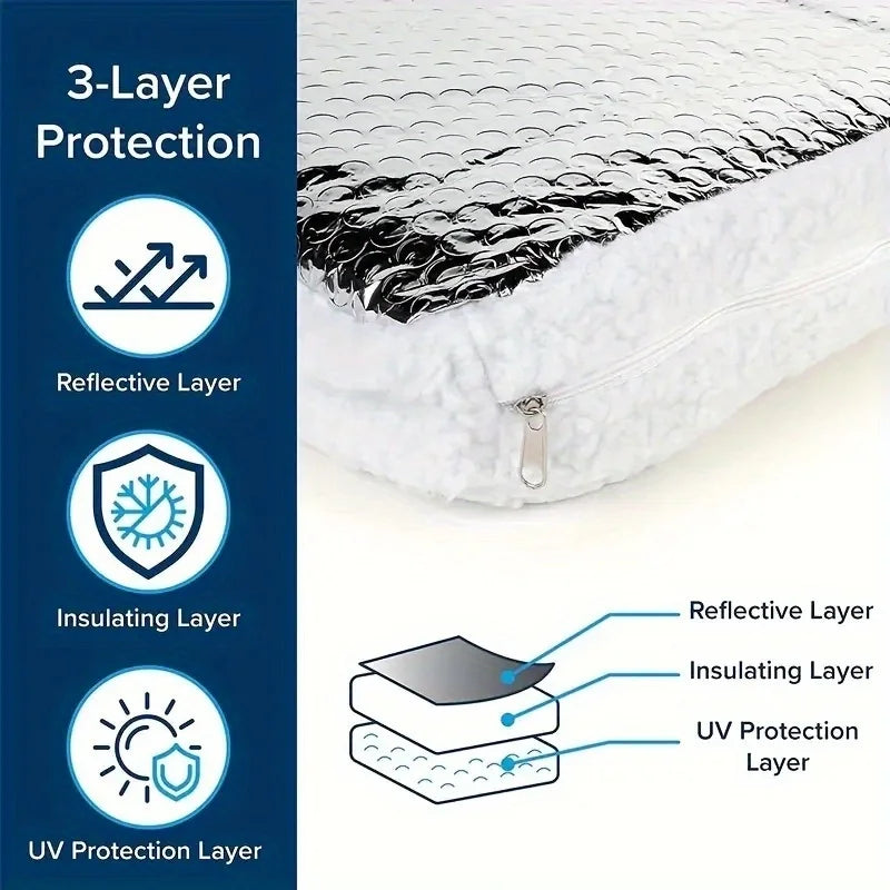 Isolation thermique et solaire pour puits de lumière et ventilation de camping-car