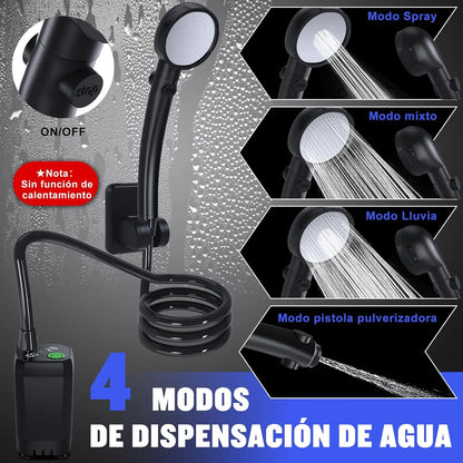 Portable Camping Shower with Temperature Display